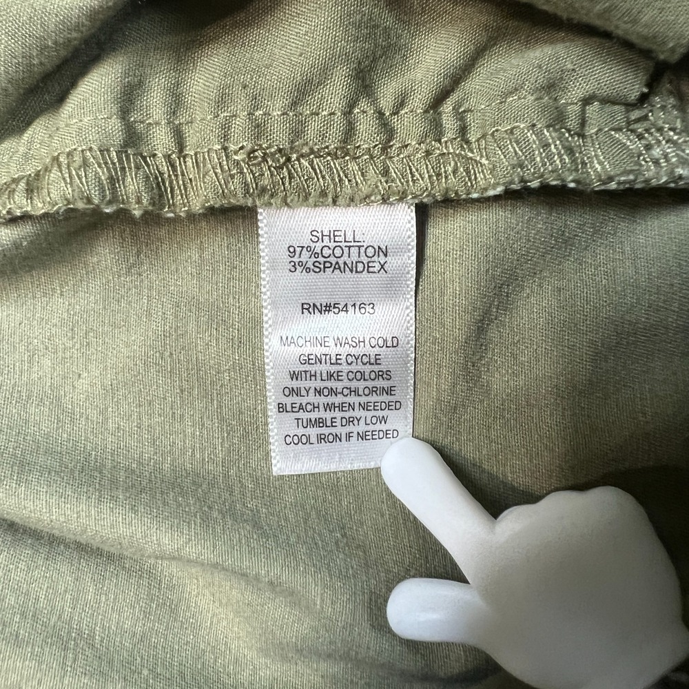 Andrew Marc New York Ankle Pants Womens 10 Khaki Cotton Stretch Straight‎ Leg - Picture 8 of 10